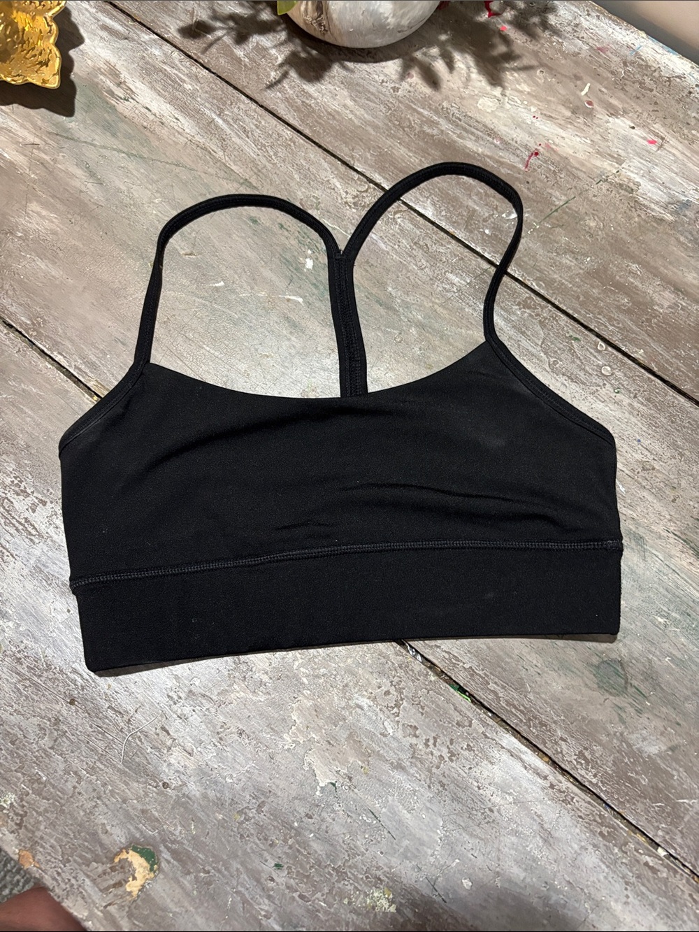 lululemon athletica Black Strappy Light-Support Sports Bra
